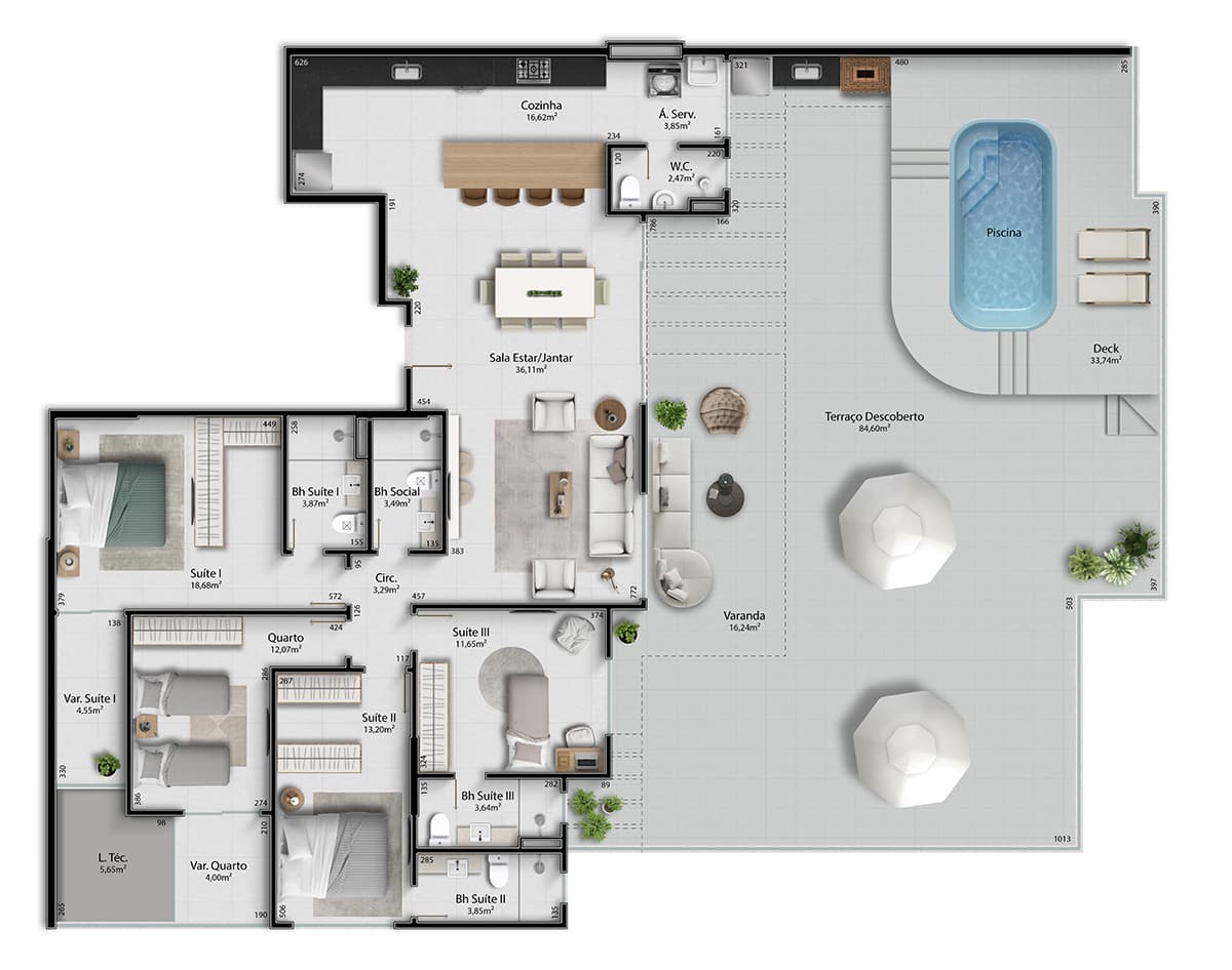 Cobertura Linear 2 - 319,73m²