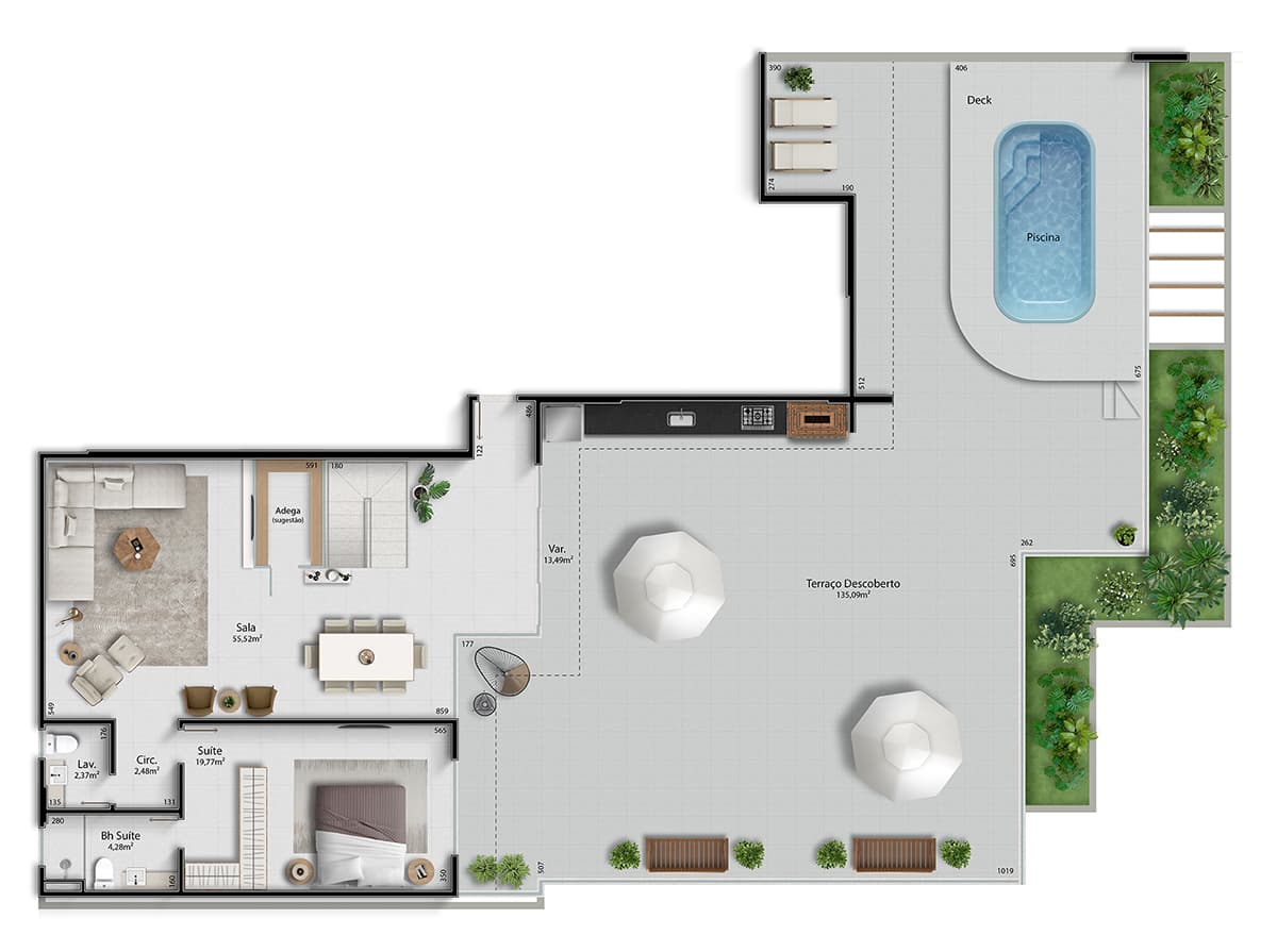 Cobertura Duplex 2 - 386,03m²