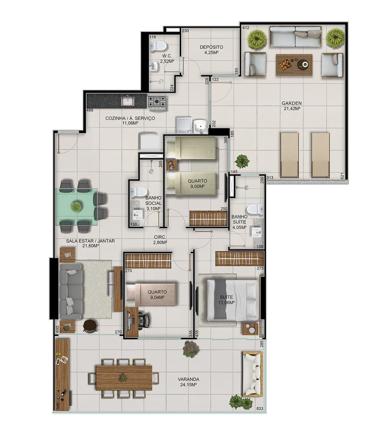 Torre-B Coluna-02 Garden