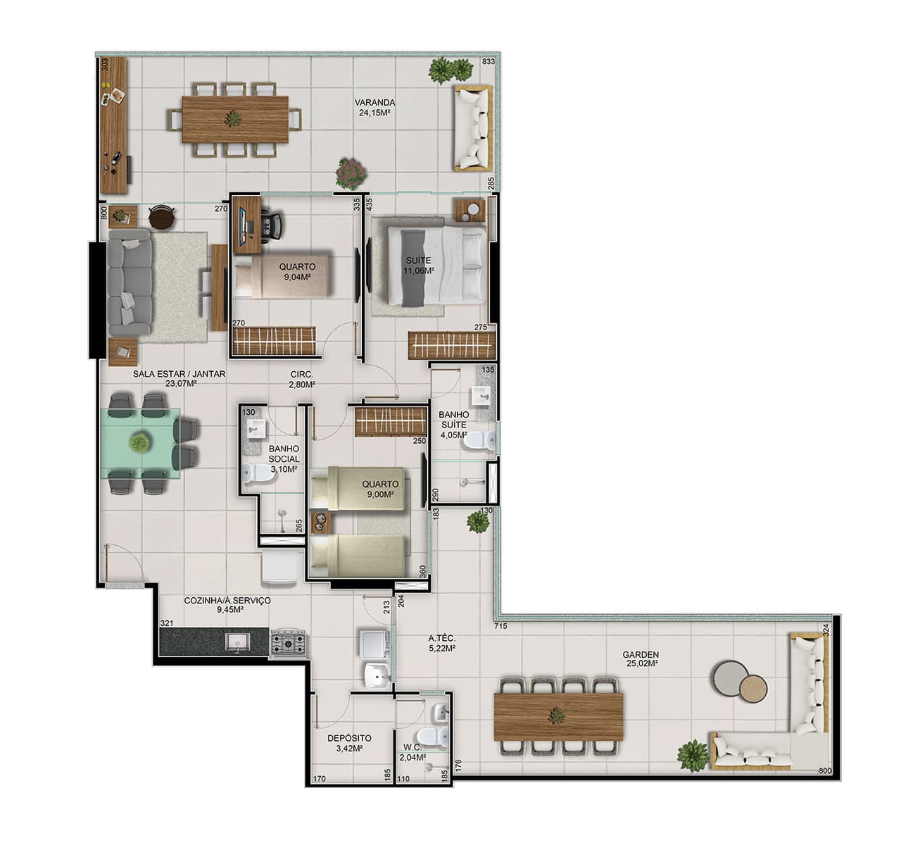 Torre-B Coluna-04 Garden