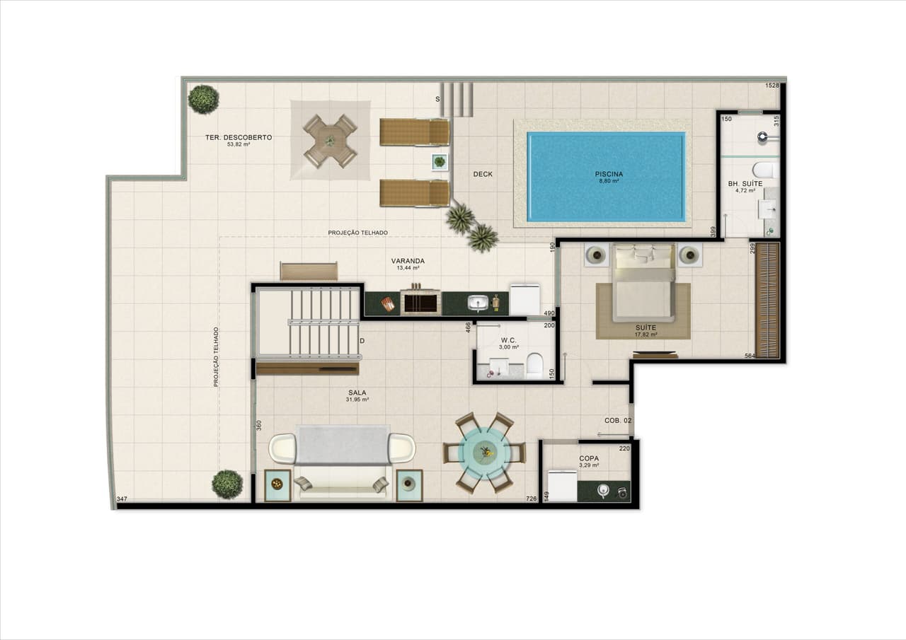 Cobertura 02 - 337,77m²